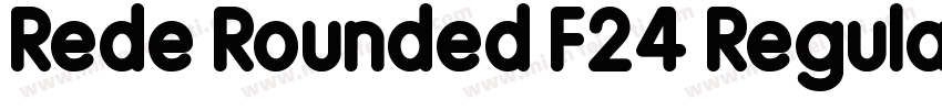 Rede Rounded F24 Regular字体转换